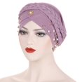 thumbnail image 4 of XASZHN Turban Perlé pour Femmes Double Tressage Musulman Couverture de Tête I_004 Taille Unique, 4 of 4