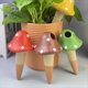 thumbnail image 1 of Seta con Picos de Riego de Terracota, 4 Piezas de Picos de Autorriego, Globos de Riego para Plantas de Interior y Exterior, 1 of 5
