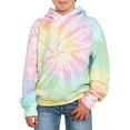 thumbnail image 3 of Tiijoy Big Girls Tie Dye Hoodie Long Sleeve Pullover Hooded Sweatshirt, Sizes 9-10, 3 of 3