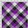 thumbnail image 4 of oneOone Polyester Spandex Purple Fabric Tartan Craft Projects Decor Fabric Printed By The Yard 56 Inch Wide-6677, 4 of 4