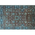 thumbnail image 1 of Ahgly Company Indoor Rectangle Oriental Light Blue Traditional Area Rugs, 2' x 5', 1 of 4