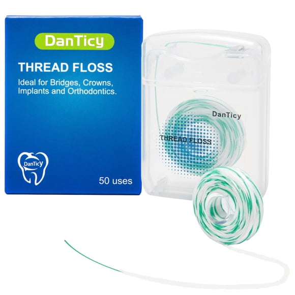 Hilo dental DanTicy 840D tipo esponjoso, 50 unidades