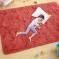 thumbnail image 1 of Softlife Stylish Soft Shaggy Velvet Carpet for Living Room/Bedroom, Fluffy Children Rugs,4' x 5.9',Cokered, 1 of 9