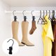 thumbnail image 5 of Pinza Para Percha De Ropa 20 ganchos metálicos portátiles para viajes que ahorran espacio,con gancho giratorio de 360° para organizar botas,toallas y ropa (negro). Rkxzt, 5 of 9