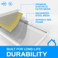 thumbnail image 3 of K & N Filters Air Filter HVC-11620 For HVAC System; Washable; Non-Woven Synthetic, 3 of 4