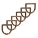 thumbnail image 2 of 120 piezas de anillos en D de metal con fuerte capacidad de carga, interfaz antioxidante sin costuras, clips de hebilla en D de aleación de zinc para cinturones de bricolaje, llavero de bronce, 2 of 10