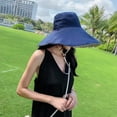 thumbnail image 4 of Wide Brim Bucket Hat for Women UPF 50+ UV Sun Protection Sun Hat Summer Beach Fisherman Cap for Hiking Fishing Camping, 4 of 8