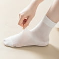 thumbnail image 4 of Sookeceks 6 Pairs Thin Cotton Crew Socks for Women, Soft Breathable Socks Above Ankle Socks for Casual Size 5-9, 4 of 8
