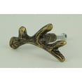 thumbnail image 2 of Zeckos Bronze Cast Iron Deer Antler Cabinet Drawer Pull Set of 12, 2 of 8