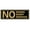 Black / Gold, variant on No Shoes No Shirt No Service Door / Wall Sign - Dark Brown - Small