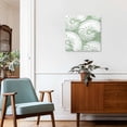 thumbnail image 3 of Framed Canvas Wall Art for Living Room Green Shell Wall Decor, Coastal Conch Ocean Marine Life Aesthetic Paintings for Bedroom Office Kitchen Bathroom, Ready to Hang Artwork Wall Pictures 12x12 Inch, 3 of 9