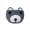 Dark Gray, variant on Ljiaocrou Nursery Storage Basket, Small Woven Rope Organizer, Cute Bear Handle Foldable Storage Bin for Blankets Towels and Small Items, Soft Cotton Material Durable and Lightweight