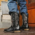 thumbnail image 3 of Mid PipeSquare Toe Wide Calf Pull On Boots Classic Retro Mens Work Boots Western Boots Slip Resistant Embroidered Pull On Boot, 3 of 5