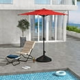 thumbnail image 5 of Abba Patio 7.5ft Lyon Outdoor Patio Umbrella Cover Replacement w/ 6 Sturdy Ribs, Dark Red, 5 of 7