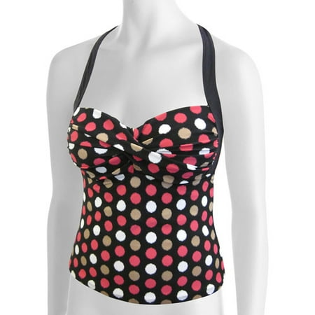 molded cups plus tankini halter twist swimsuit bra