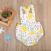 Hot Infant Baby Girl Clothes Pineapple Jumpsuit Romper Bodysuit Outfit Sunsuit Clothes 0-18M