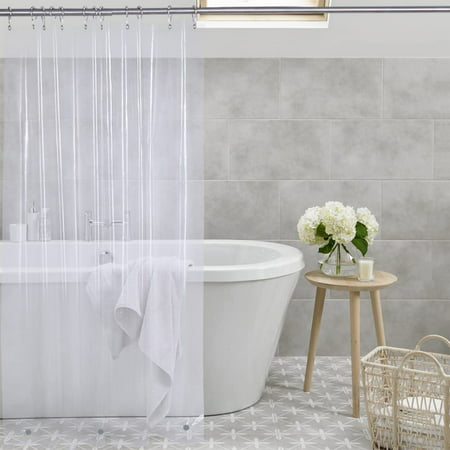 Shtuuyinggclear Shower Curtain Liner, Shower Curtain Liner 84 Inches Long