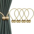 thumbnail image 1 of Cortina magnética Tieback Faux Pearl Ball Cortina Carpeta Elegante cortina Cuerda Holdback Moda Cortina Titular Hebillas para la decoración de la oficina en el hogar 4 piezas Fokelyi LN-1039, 1 of 6