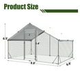Chicken Coop Large Metal Walkin Chicken Run With Waterproof Cover