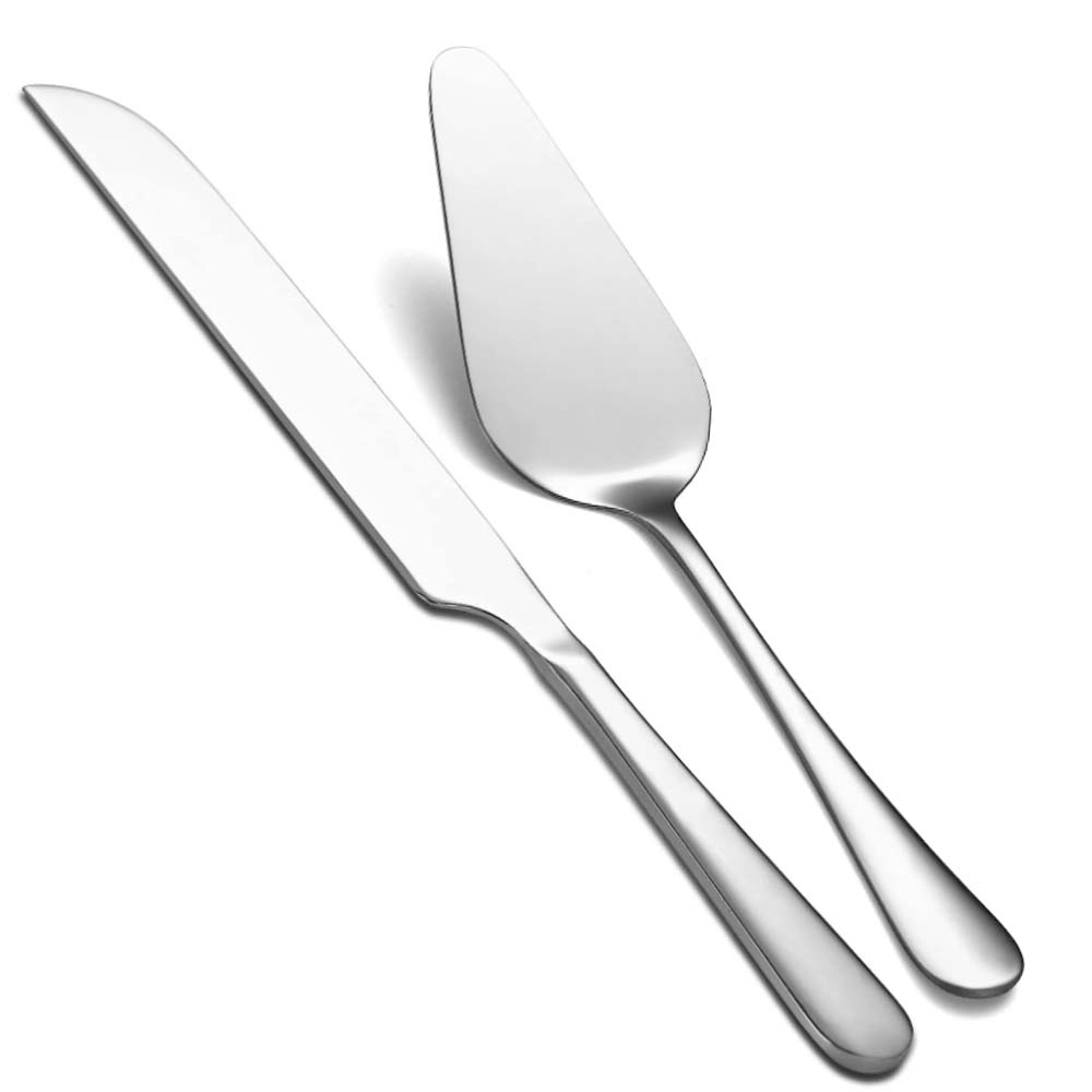 Wedding Cake Knife and Server Set, Stainless Steel Cake Cutting Set for