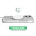 thumbnail image 4 of onn MagSafe Compatible Phone Case (Clear) and Glass Screen Protector with Easy Application Tray for iPhone 17, 4 of 10