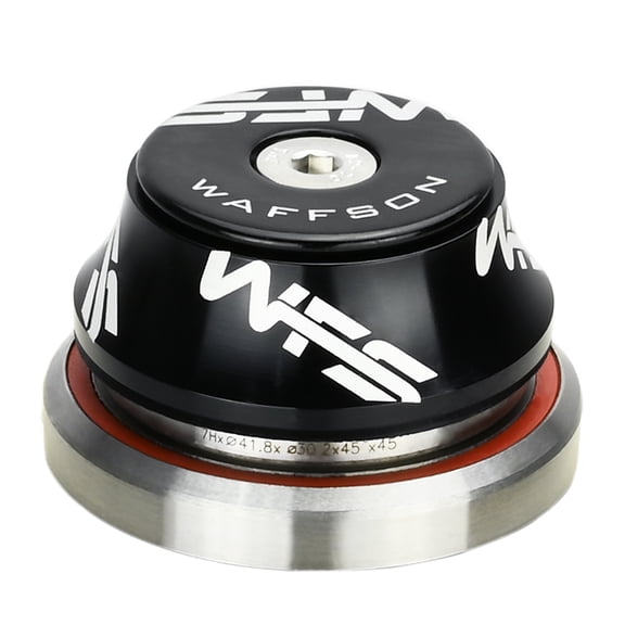 WFS HY877 Full Integrated Headset 1-1/8 -1- 1.5 Inch Tapered 15mm Top Cone , Black, HS08ZQLBK