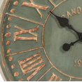 thumbnail image 2 of Zentique 23.5" Green and Black Distressed Finish Round Wall Clock, 2 of 2
