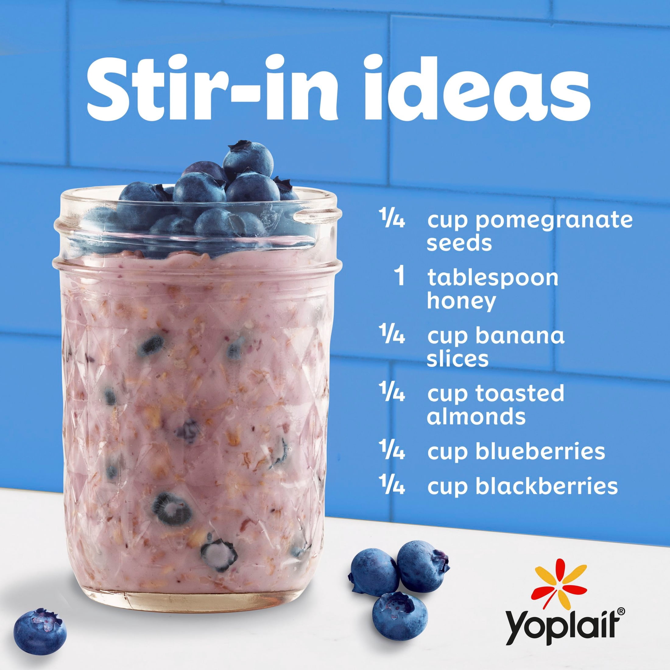 Yoplait Enjoy ZERO Strawberry Fat Free Yogurt Cup, 0g Added Sugar, Protein Snack, 6 oz