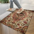 thumbnail image 3 of Bohemian Brown Ethnic Design Rug Welcome Door Mat Decorative Doormat Farmhouse Low-Profile Floor Rug Switch Mat for Home Indoor Outdoor Decorations 17 X 30 Inch, 3 of 6