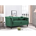thumbnail image 3 of US PRIDE FURNITURE Hills Tufted Back Nailhead 61.4'' Loveseat-Green, 3 of 4