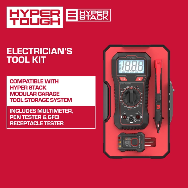 Electrical Tester Kit with Multimeter and Storage Case photo 4
