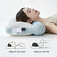 thumbnail image 5 of Almohada cervical ergonómica para aliviar el dolor de cuello | Soporte de espuma viscoelástica para dormir de lado y boca arriba | Funda transpirable y lavable | Azul o rosa, 5 of 6