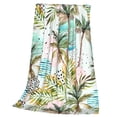 thumbnail image 3 of Bingfone Watercolor Palm Tree Print Flannel Fleece Blanket Throw Blanket For Bed,Sofa,Couch,Travel,Camping(80"X60"), 3 of 9