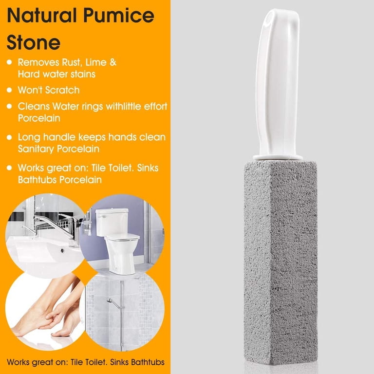Aoliandatong 4-Piece Pumice Stone Toilet Cleaner with Handle photo 4