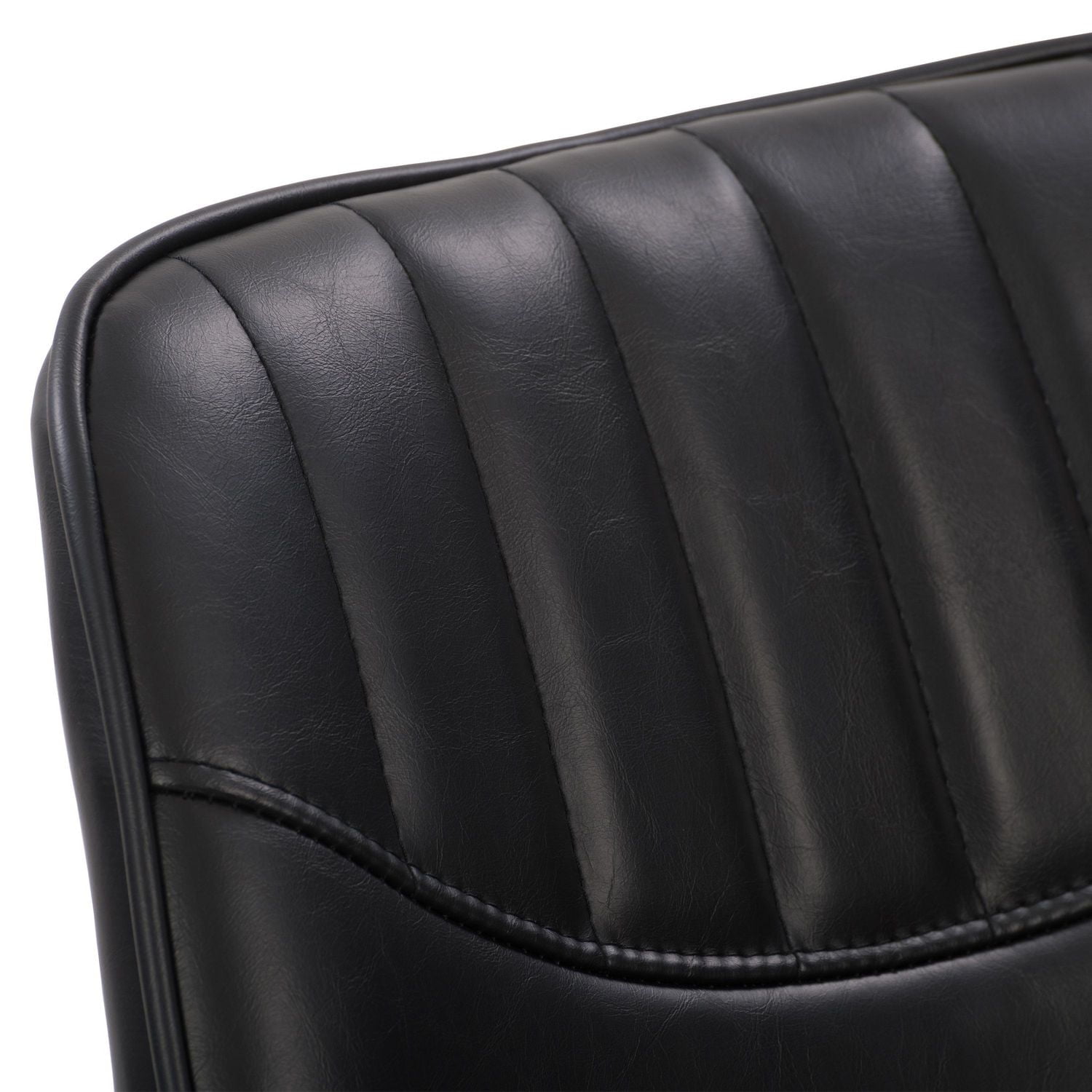 CorLiving Christoff Farmhouse Modern Upholstered Indoor Counter-Height Barstools with  Metal Legs - Set of 2