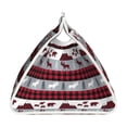 thumbnail image 3 of Lsque Buffalo Plaid Forest Printed Long Tissue Box Cover Holder, Facial Paper Organizer Dispenser,Triangle with Bottom Belt, PVC Leather Decorative Organizer, 3 of 9