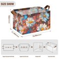 thumbnail image 7 of Yayeee Foldable Storage Basket for Shelves with Handles Waterproof Cloth Bins, Vibrant Floral, 7 of 7