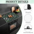 thumbnail image 6 of Renewold Stove Top Cover for Cooktop, Electric Stove Protector Cover Non-skid Oil-proof Induction Electric Stove Top Cover Versatile Mat Easy to Clean, Green Leaf Black, 6 of 7