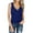 Navy Blue, variant on Dellytop Womens V Neck Loose Fit Sleeveless Casual Summer Tank Tops