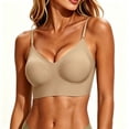 thumbnail image 4 of Trikvn Seamless Bras for Women Wirefree Push Up Soft Supportive Backless Bralette with Adjustable Spaghetti Strap Full Coverage Wireless Comfort Bra, 4 of 5