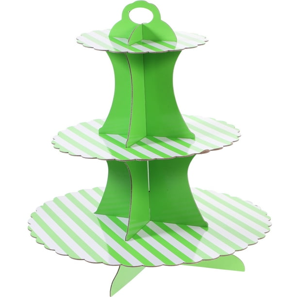 KAKOWELY juego de soporte para cupcakes, expositor de pasteles, soporte para servir postres de 3 niveles