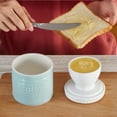 thumbnail image 7 of Contenpo 1pc Butter Crock with Lid Ceramic Spreadable Soft Butter Water Seal, 7 of 7