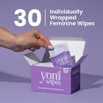 thumbnail image 4 of Yoni Feminine Wipes - pH-Balanced, Natural Feminine Wipes for Freshness & Intimate Care – Flushable & Travel-Friendly - 30 Individually Wrapped Feminine Wipes, 4 of 7