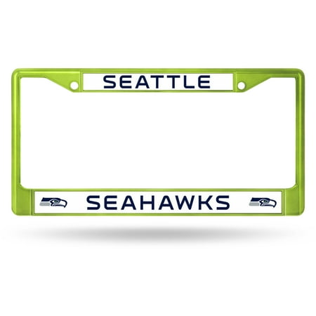 Nfl Team Logo License Plate - Rico Industries NFL Color License Plate Frame, Seattle Seahawks