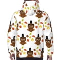 thumbnail image 3 of Bingfone Colorful maple leaf owl Men's Drawstring Hoodie Long Sleeve Pocket Sweatshirts-Large, 3 of 6