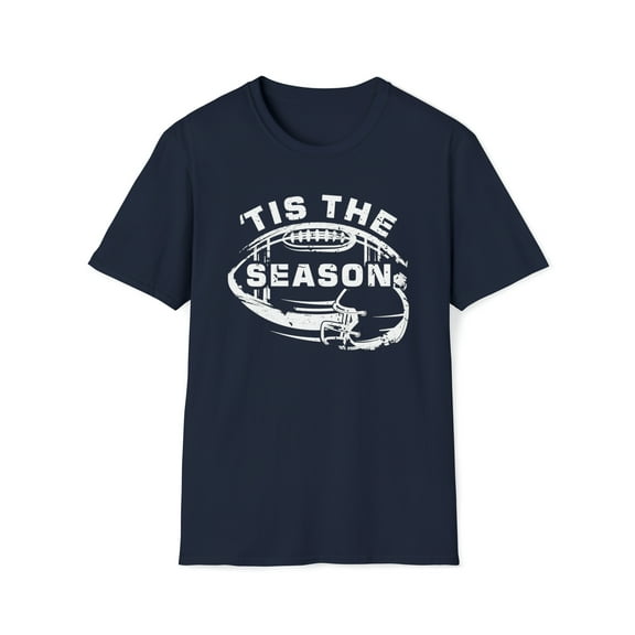 Tis The Season Football, Gildan Unisex Softstyle Shirt, Graphic Tee, S-3XL