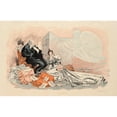 thumbnail image 2 of Anonymous 14x11 Black Ornate Wood Framed Double Matted Museum Art Print Titled: A Man and Woman Sit Looking at a Ghost. (1895), 2 of 5