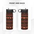 thumbnail image 3 of Bingfone Vintage Pumpkin Pattern Print 18oz Sports Insulated Kettle With Straw, Leakproof & BPA Free, Drinking Sports Water Bottle for Fitness, Gym & Outdoor, 3 of 8