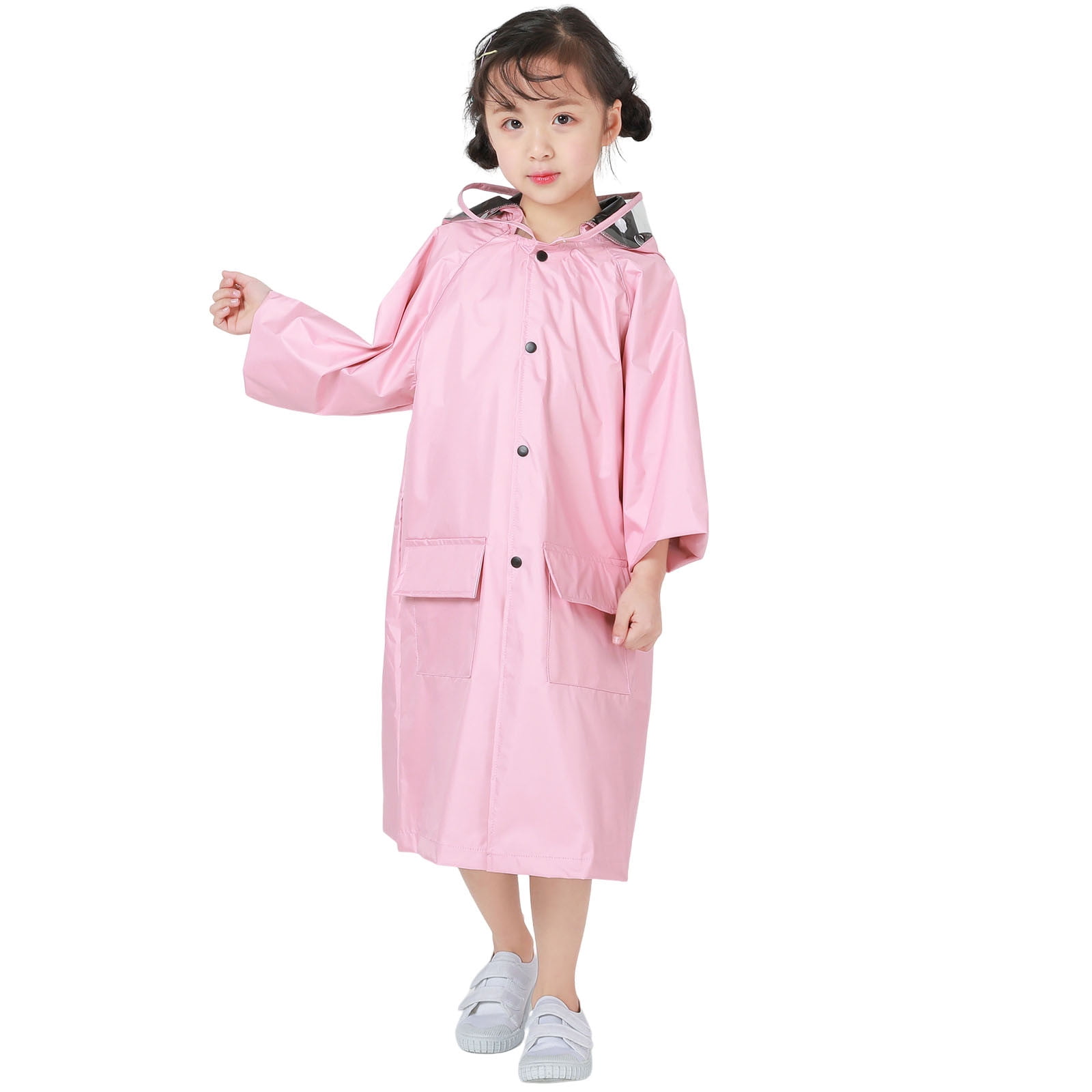 Poncho Pluie Enfant Dinosaure Bleu - Imperméable EVA - Capuche Visière - 2-3 Ans