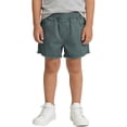 thumbnail image 6 of hengsof Girls Solid Casual Shorts Elastic Waist Cotton Comfort Daily Shorts Summer Fashion Beach Shorts with Pockets, 6 of 8